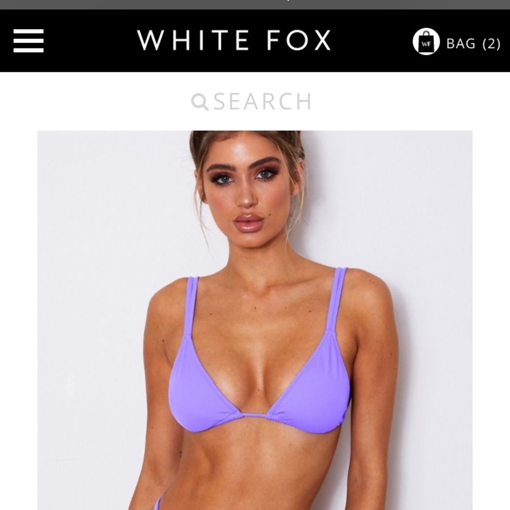 White Fox Boutique Violet Bikini set